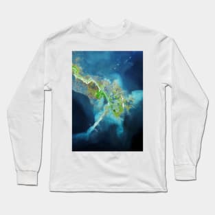 Mississippi Delta, satellite image (C007/1232) Long Sleeve T-Shirt